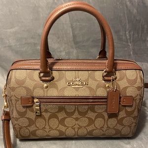 Coach Rowan Satchel In Signature Canvas